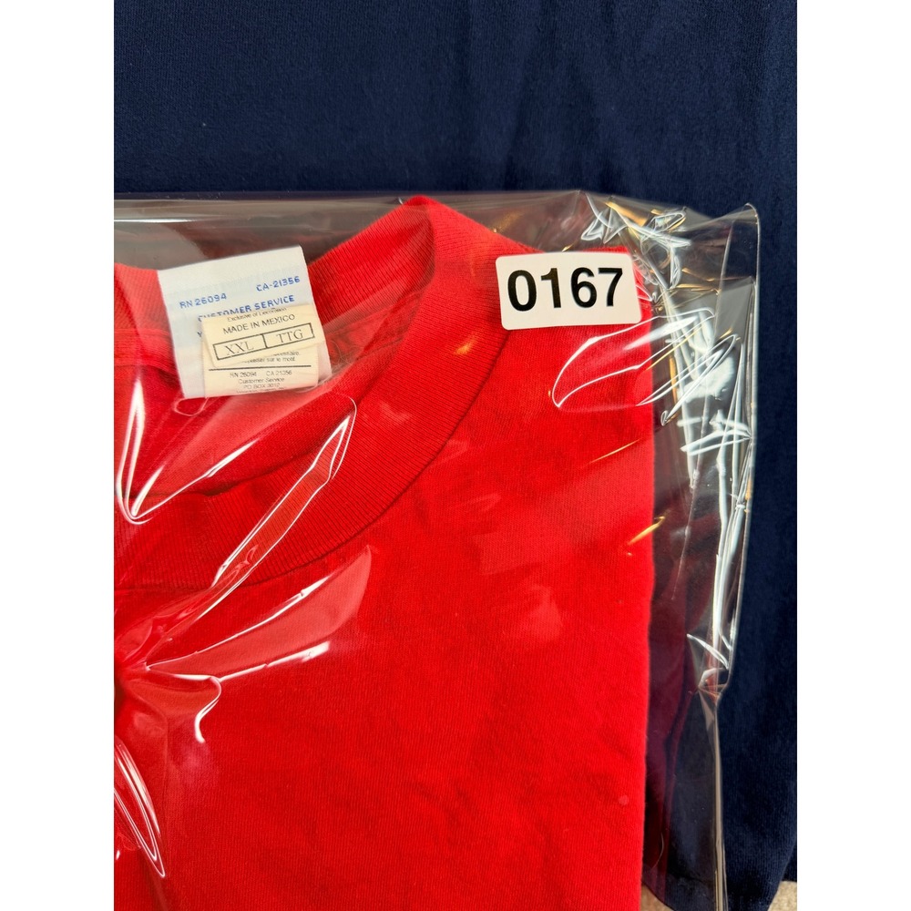 Champion Red Authentic Athletic vintage 90s T Shirt XX Large TTG - Picture 12 of 12